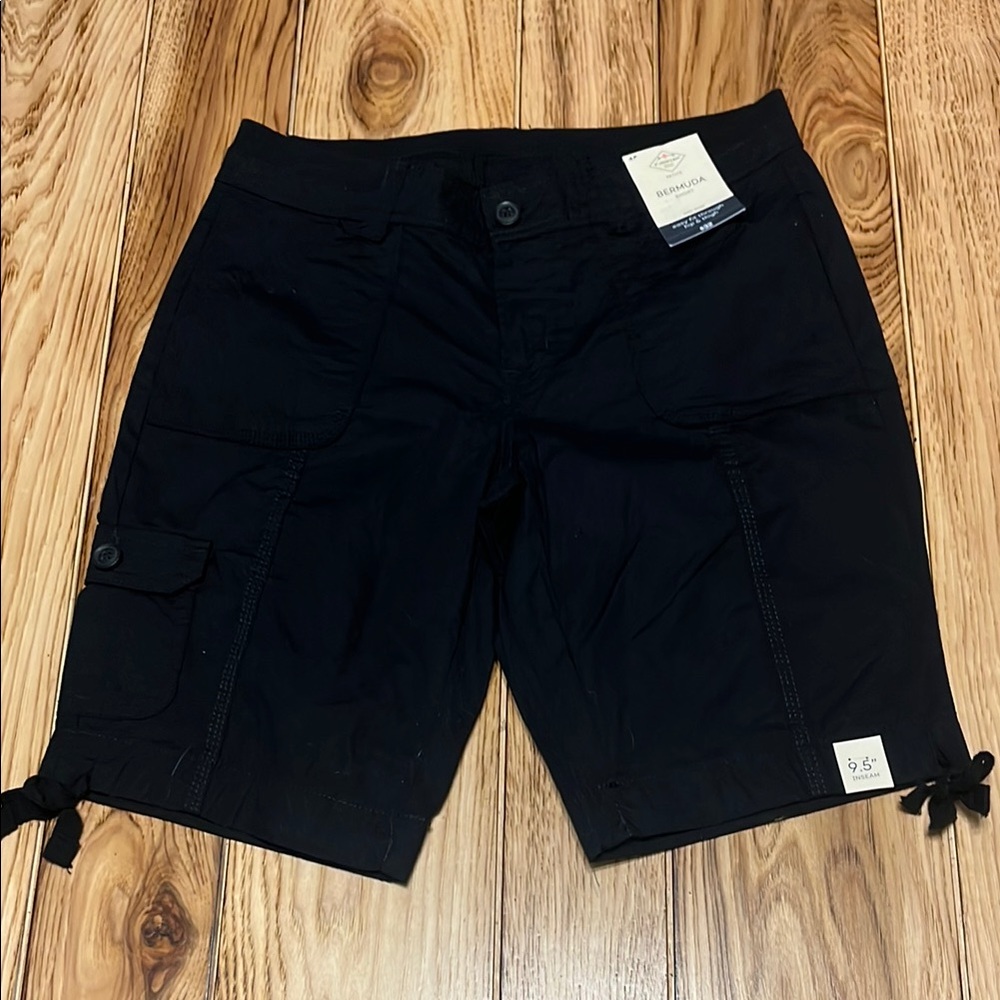 St.Johns Bay Black Bermuda Shorts